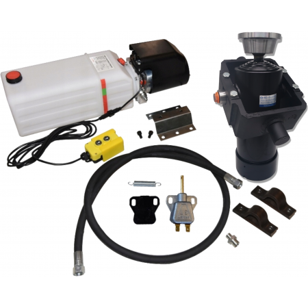 Zestaw Hydrauliczny HYDRAULIKA KIPRA 3,9m NA 3 STRONY 12V SIŁOWNIK 1200 10T PEŁNY